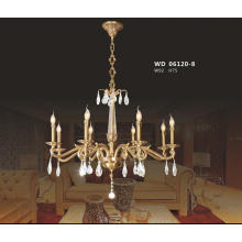 High Class Decorative Brass and Crystal Chandelier Lighting for Guest Room